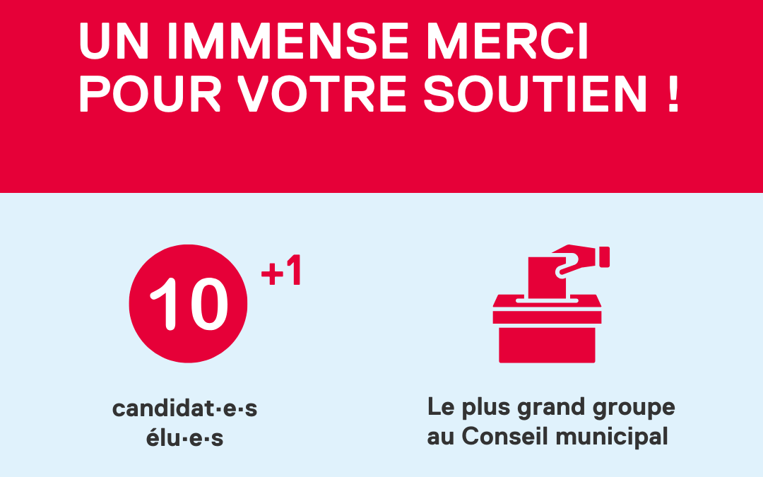Municipales 2025 : un immense merci pour votre confiance !