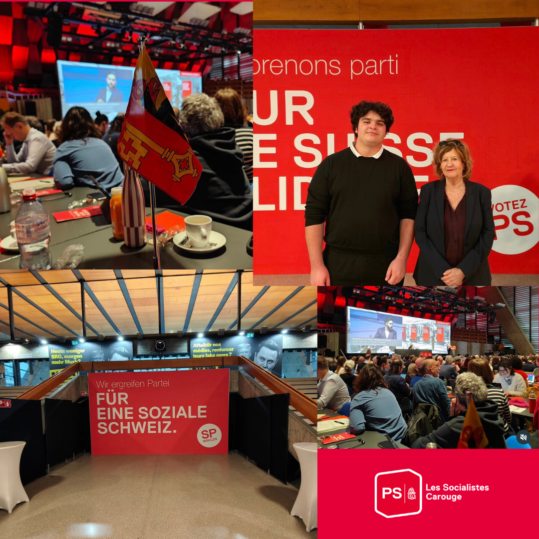 Délégation du PS Carouge au congrès du PS Suisse