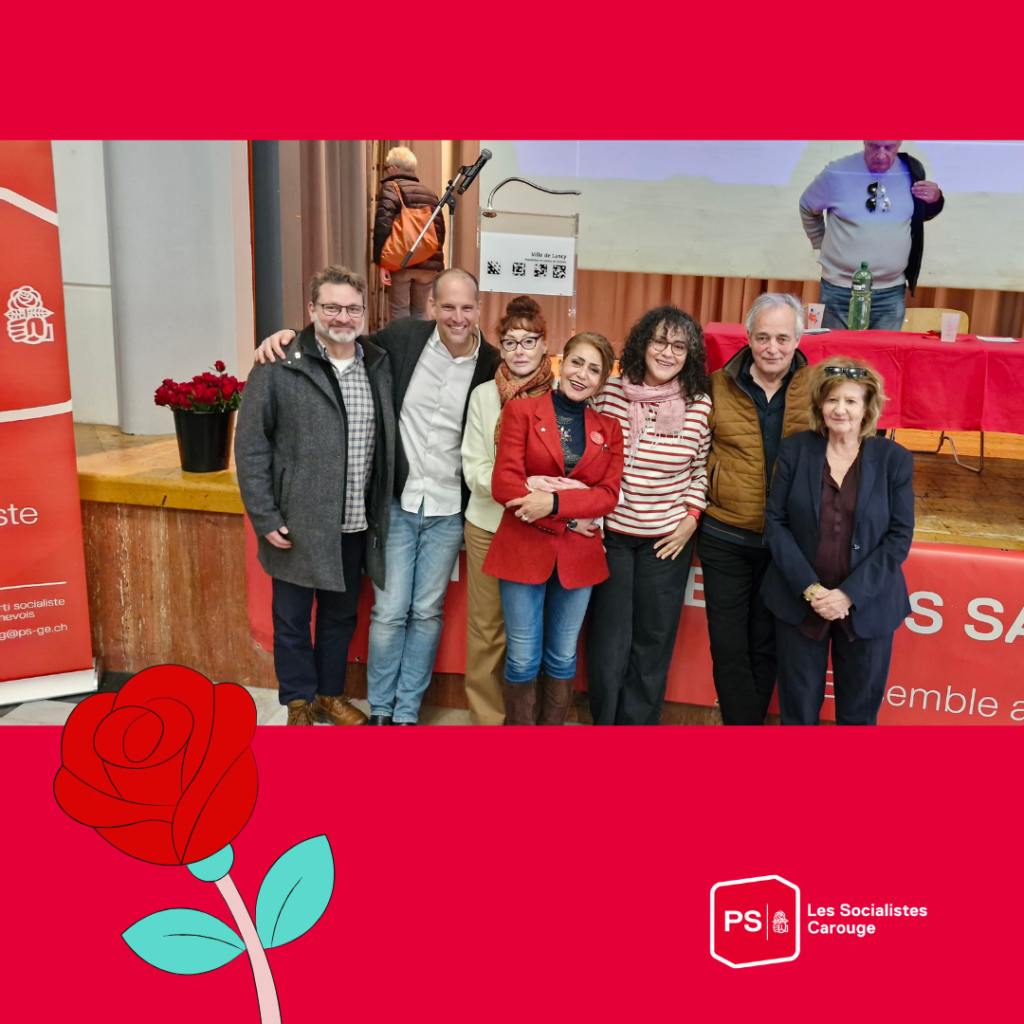 Quelques membres de la Délégation PS Carouge au Congrès annuel 2026